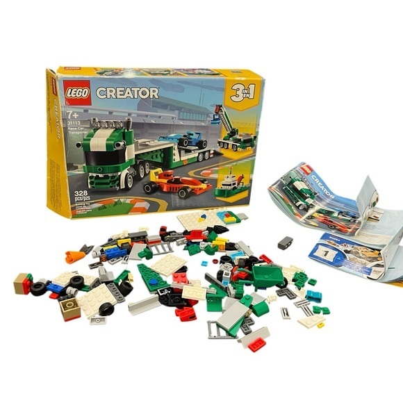 Lego Creator 3 in 1 Race‎ Car Transporter 31113 Building Fun Play Kids Cars - Picture 1 of 10
